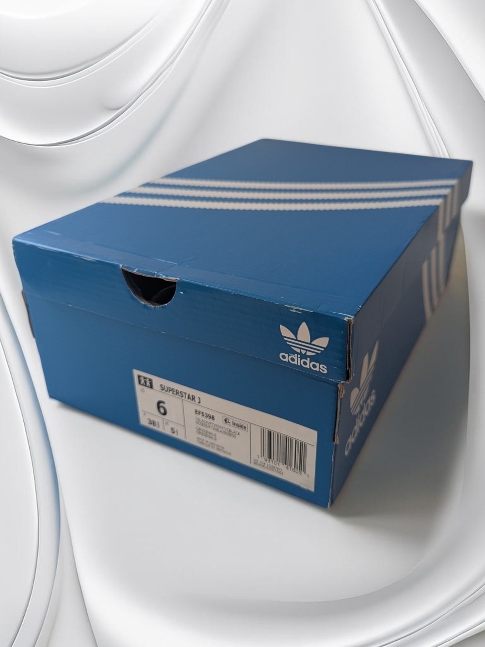 Adidas Classic Originals Superstar J Grade School Black/White Size 6